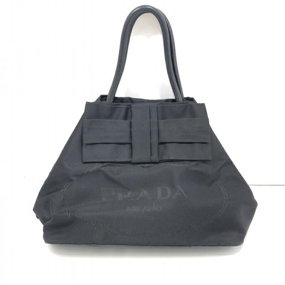 PRADA Ribbon Tessuto 2WAY Shoulder Bag 1BG068 Black Prada Nylon